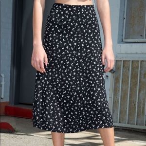 Brandy Melville Floral MIDI Skirt
